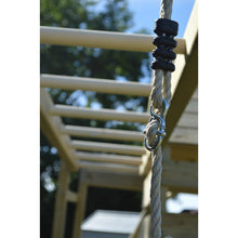 Cargar imagen en el visor de la galería, Parque infantil para jardín Climb Tower 42 con colulmpio doble y cocina
