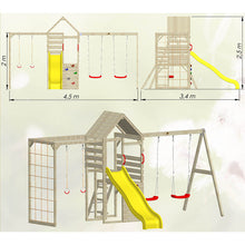 Cargar imagen en el visor de la galería, Parque Infantil para Jardín Climb Tower 42 con Colulmpio Doble

