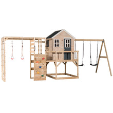 Load image into Gallery viewer, Garden Playground - My Lodge with Double Swing and Gym
