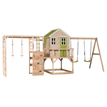 Load image into Gallery viewer, Garden Playground - My Lodge with Double Swing and Gym
