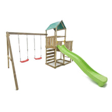 Carregar imatge al visor de la galeria, Parque Infantil de Madera Max-Play 3.1 con Tobogán
