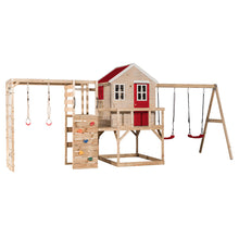 Load image into Gallery viewer, Garden Playground - My Lodge with Double Swing and Gym
