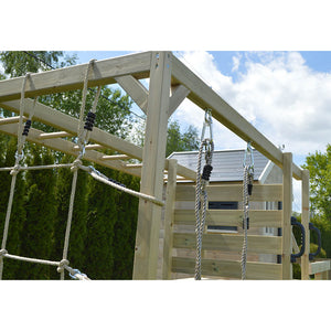 Parc Infantil per a Jardí Nordic Adventure House amb Gronxador, Tobogan, Gimnàs i Cuina