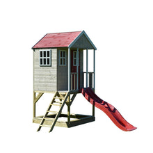 Load image into Gallery viewer, Wooden Playhouse - Nordic Adventure with Slide and Gym
