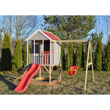 Carregar imatge al visor de la galeria, Parc infantil per a Jardí Summer Adventure House amb Tobogan, Gronxador i Gimnàs
