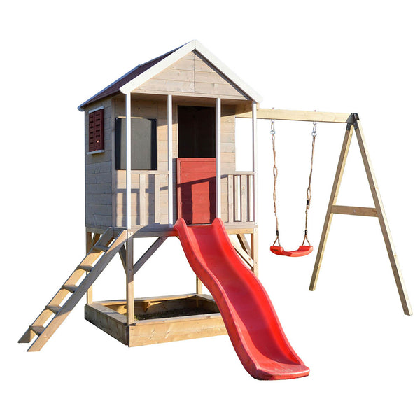 Parc Infantil per a Jardí Summer Adventure House amb Tobogan i Gronxador