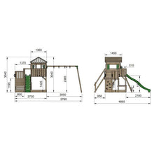 Load image into Gallery viewer, SIRACUSA XL playground with double swing
