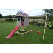 Load image into Gallery viewer, Garden Playground - Summer Adventure with double swing, slide, gym and kitchen
