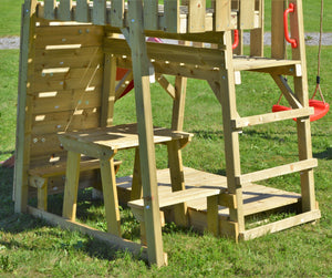 Parc Infantil Torre Junior 10 amb taula pícnic i rocòdrom