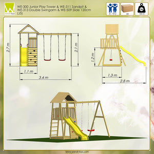 Torre Junior 5 Children's Park with climbing wall