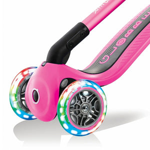 Patinete Primo Plegable con Luces a tres ruedas - Rosa