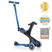 Cargar imagen en el visor de la galería, Patinete con asiento 3 en 1 Go Up Comfort - Azul marino
