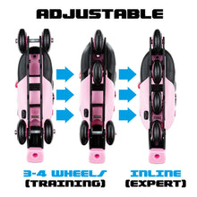 Cargar imagen en el visor de la galería, Patines en Línea Evolutivos Molto Talla 35-38 - Rosa

