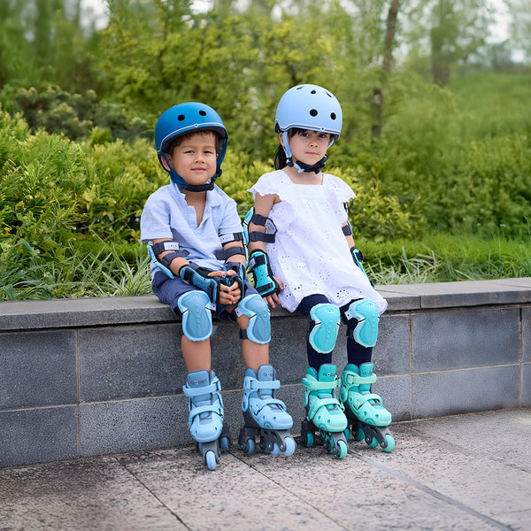Patins en línia evolutius Globber Learning Skates 2 en 1 Blau Talla 30-33