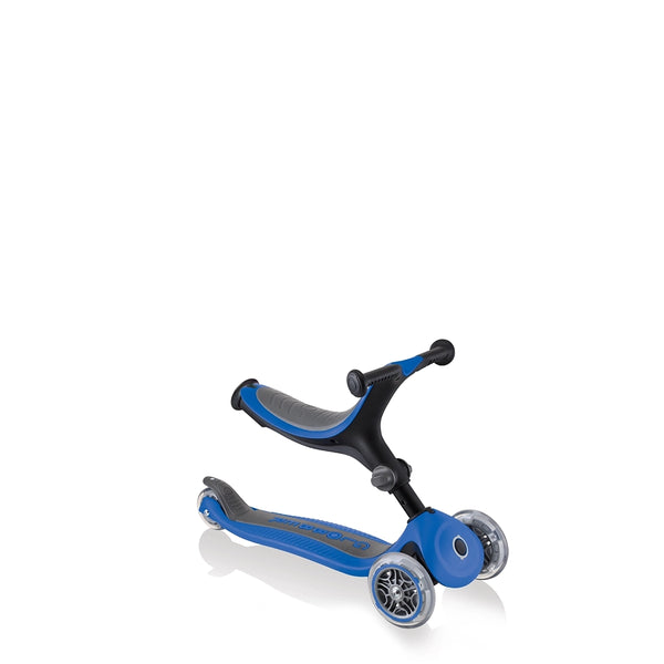 Patinete con asiento 3 en 1 Go Up Plegable Plus - Azul