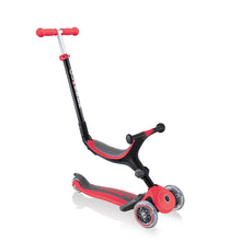 Cargar imagen en el visor de la galería, Patinete con asiento 3 en 1 Go Up Plegable Plus - Rojo
