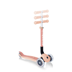 Eco Foldable Junior Scooter with three wheels - Peach