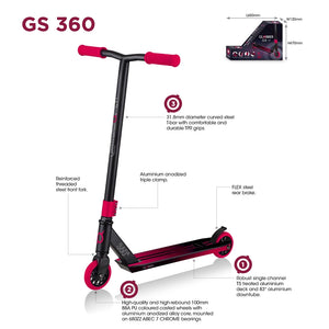 Patinete Stunt GS 360 - Rojo