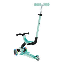 Cargar imagen en el visor de la galería, Patinete con asiento 3 en 1 con luces Go Up Active - Menta
