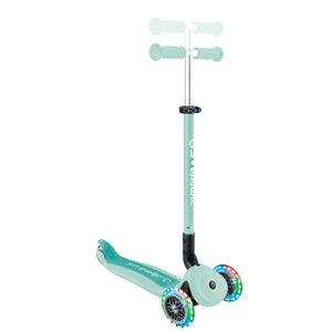 Patinete con asiento 3 en 1 con luces Go Up Active - Menta