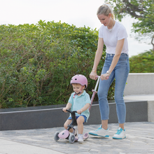 Cargar imagen en el visor de la galería, Patinete 3 en 1 con asiento Ecológico Go Up Plegable - Frambuesa
