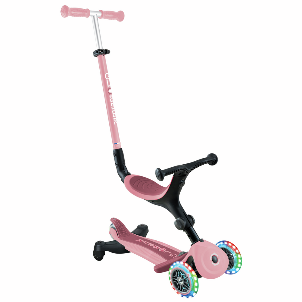 Patinete evolutivo Globber Go Up Active Luces 360 - Rosa