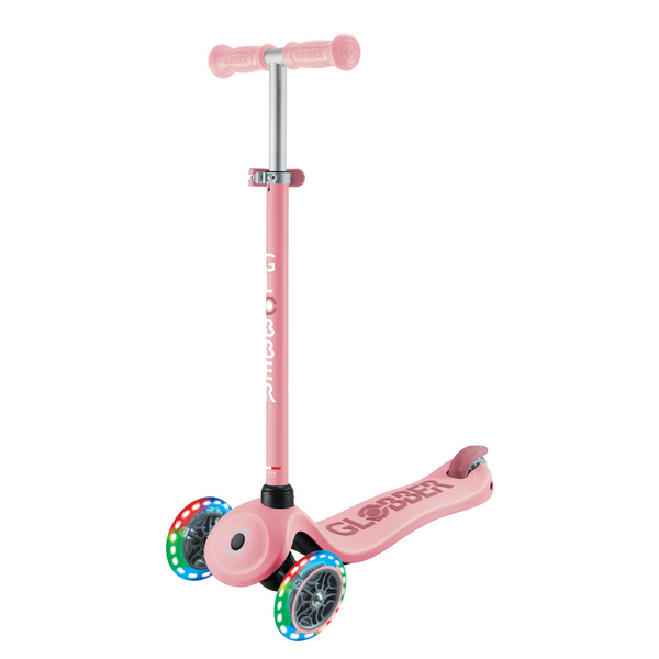 Patinete 3 en 1 con asiento Go Up Sporty con luces V2 - Rosa pastel