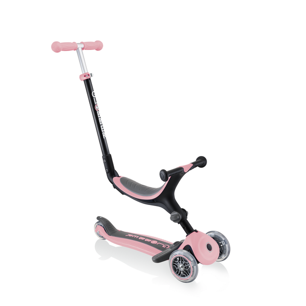 Patinete con asiento 3 en 1 Go Up Plegable Plus - Rosa