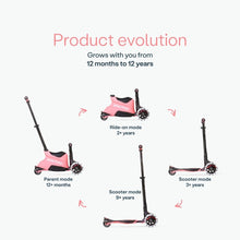 Cargar imagen en el visor de la galería, Patinete Evolutivo SmarTrike Xtend Scooter+Ride On Salmon Pink
