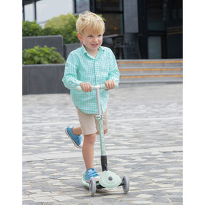 Patinete Junior Plegable Eco a tres ruedas - Pistachio