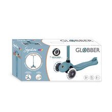 Cargar imagen en el visor de la galería, Patinete infantil Globber Primo Lights Signature Azul Ceniza con ruedas LED
