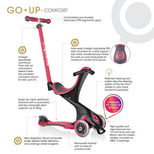 Load image into Gallery viewer, Go Up Comfort 3-in-1 Seat Scooter - Red
