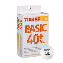 Load image into Gallery viewer, Pelotas Ping Pong TIBHAR Basic 40+ SL – Caja de 6 unidades

