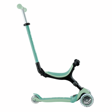 Cargar imagen en el visor de la galería, Patinete con asiento 3 en 1 con luces Go Up Active Ecologic - Pistacho
