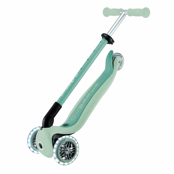 Patinete con asiento 3 en 1 con luces Go Up Active Ecologic - Pistacho
