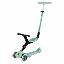 Cargar imagen en el visor de la galería, Patinete con asiento 3 en 1 con luces Go Up Active Ecologic - Pistacho
