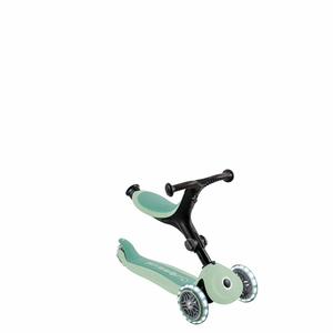 Patinete con asiento 3 en 1 con luces Go Up Active Ecologic - Pistacho