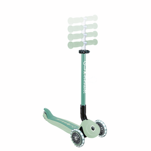 Patinete con asiento 3 en 1 con luces Go Up Active Ecologic - Pistacho