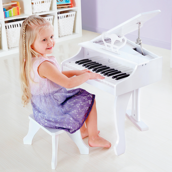 Piano de cola de lujo blanco Hape
