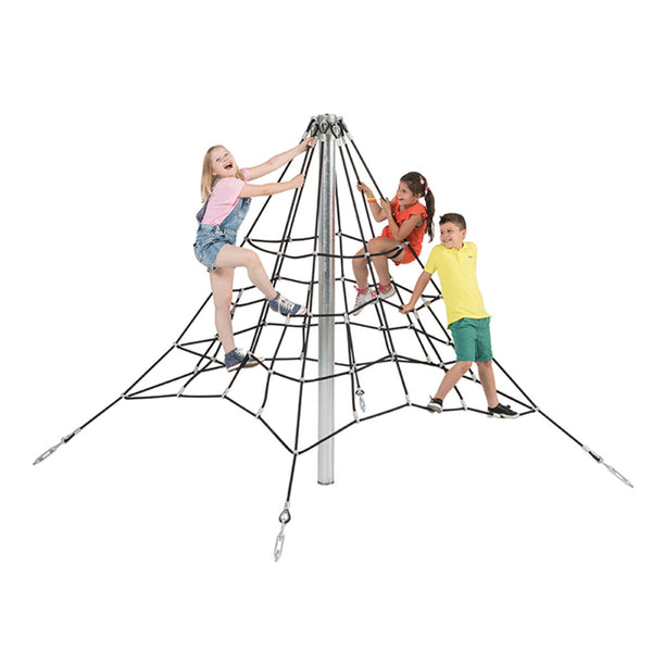 Rope climbing pyramid 2m for public use