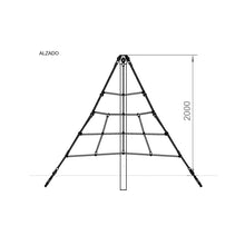 Cargar imagen en el visor de la galería, Pirámide de cuerdas para escalar 2m uso público
