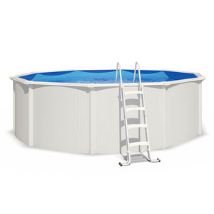 Piscina de acero elevada SAPHIR 485x120 con bomba de filtración