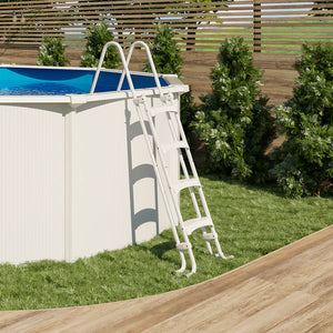 Piscina de acero elevada SAPHIR 485x120 con bomba de filtración