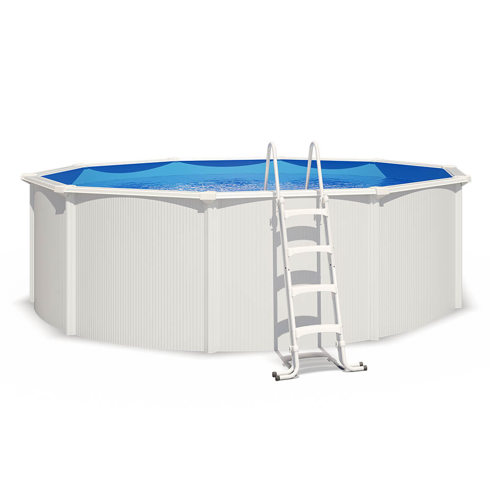 Piscina de acero elevada SAPHIR 485x120 con bomba de filtración