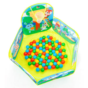 Piscina de Bolas Plegable con 25 Pelotas de Colores