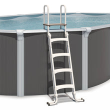 Load image into Gallery viewer, Piscina de acero elevada OSMOSE ANTRACITA 795x490x132 con bomba de filtración
