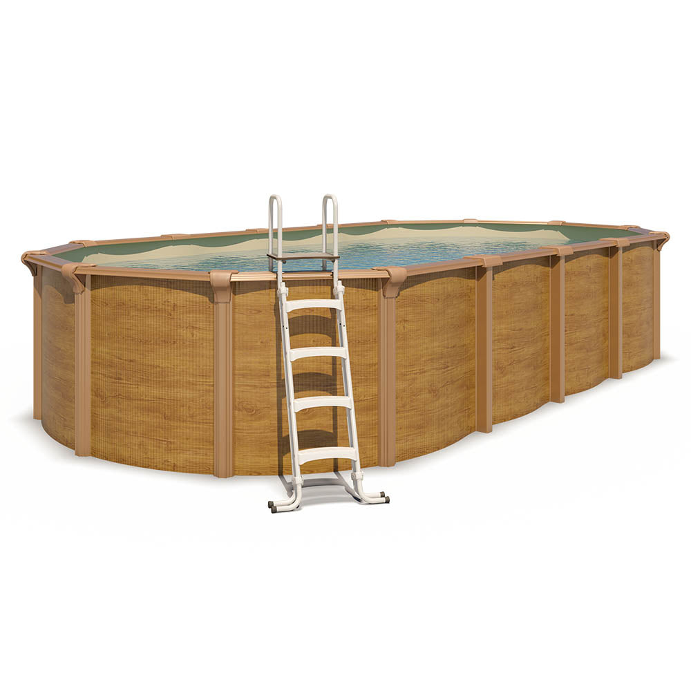Piscina de acero elevada OSMOSE 760x395x132 con bomba de filtración