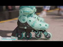 Load and play video in Gallery viewer, Globber Learning Skates 2in1 Blueberry Blue Adjustable Inline Skates EU 30-33
