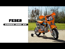 Carregar i reproduir el vídeo en el visor de la galeria, Moto Elèctrica Feber Cross Bike 6v
