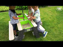 Load and play video in Gallery viewer, Sand and Water Table with Picnic, Parasol and Gardening Tools Aksent
